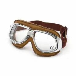 Bandit Classic Goggles Brown Leather -HJC || Dainese || Richa Verkoopwinkel bandit classic goggles brown leather 2