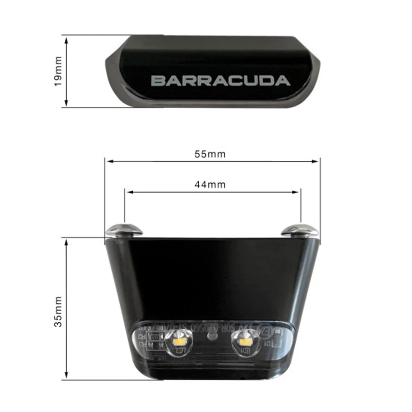 Barracuda License Plate Light 2 Barracuda License Plate Light - Afbeelding 2