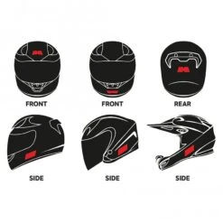 Booster Reflection Set Helmet 5 Booster Reflection Set Helmet -HJC || Dainese || Richa Verkoopwinkel booster reflection set helmet 2