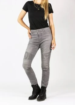 John Doe Betty Biker Jeans Light Grey -HJC || Dainese || Richa Verkoopwinkel john doe betty biker jeans light grey 7