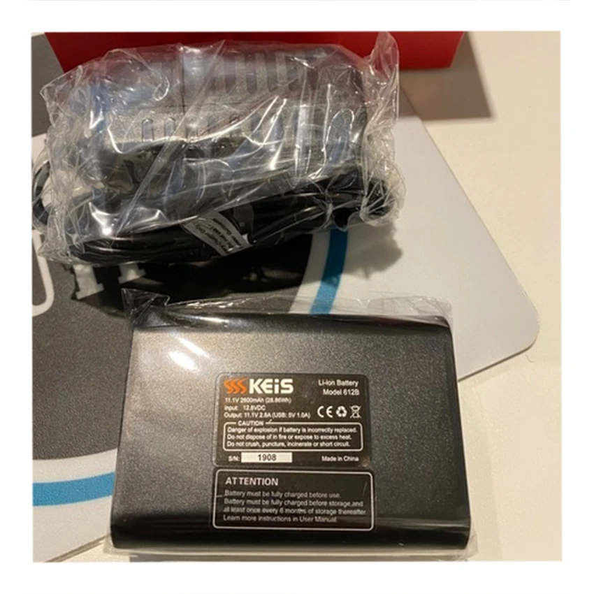 Keis X900 Battery + Charger 2 Keis X900 Battery + Charger - Afbeelding 2