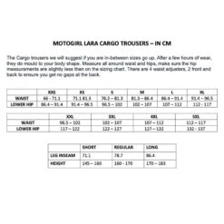 MotoGirl Lara Cargo -HJC || Dainese || Richa Verkoopwinkel motogirl lara cargo 5