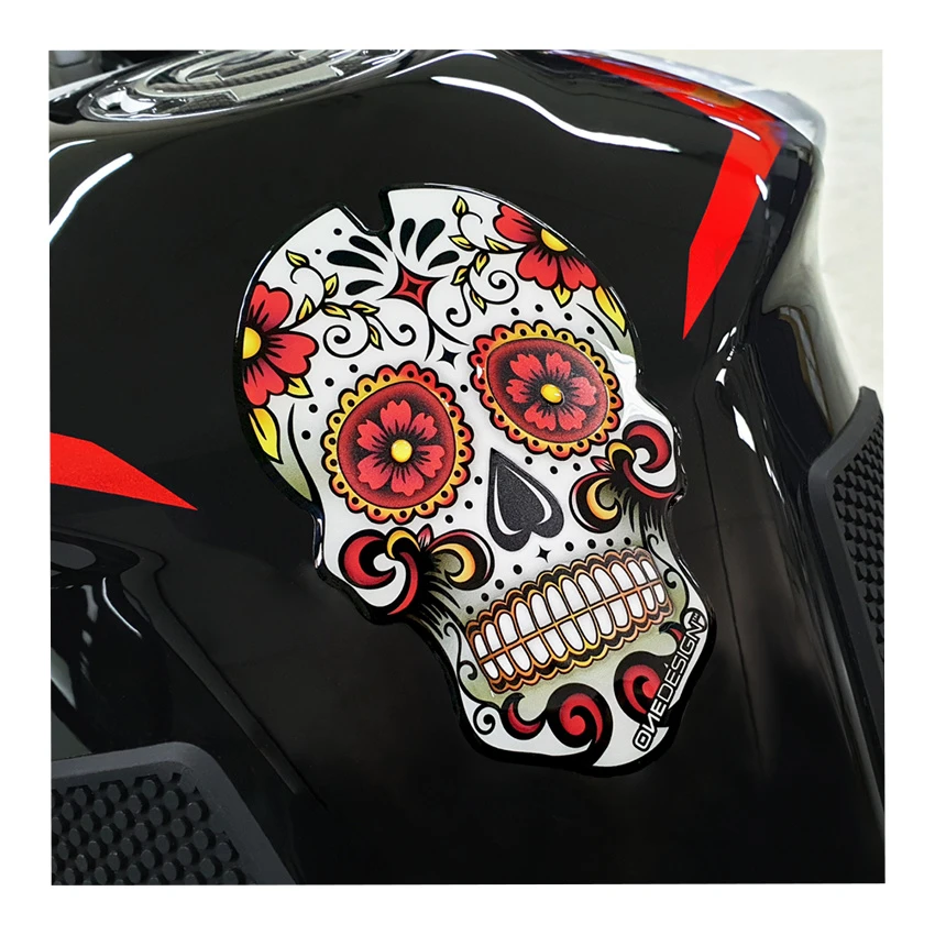 OneDesign Tank Pad Gold Skull 4 OneDesign Tank Pad Gold Skull - Afbeelding 4