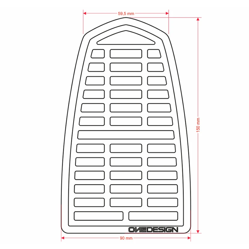 OneDesign Tank Pad Leather Soft Touch 7 OneDesign Tank Pad Leather Soft Touch - Afbeelding 7