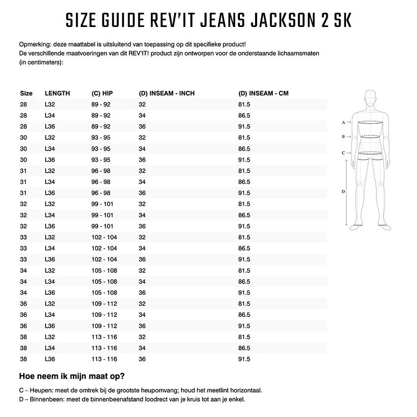 Rev'it Samples Jeans Jackson 2 SK 3 Rev'it Samples Jeans Jackson 2 SK - Afbeelding 3