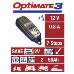 Tecmate OptiMate 3 9 Tecmate OptiMate 3 -HJC || Dainese || Richa Verkoopwinkel tecmate optimate 3 4