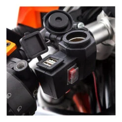 Ultimate Addons Handlebar Charger 12V + Dual USB Charger -HJC || Dainese || Richa Verkoopwinkel ultimate addons handlebar charger 12v dual usb cha 4